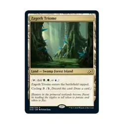 WOTC MtG Ikoria Lair of Behemoths Zagoth Triome (R) NM - Image 1
