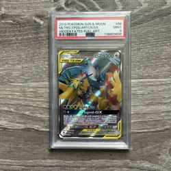 Pokemon 2019 Moltres & Zapdos & Articuno GX 66/68 Full Art Hidden Fates PSA 9 - Image 1