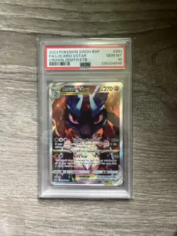 Pokemon 2023 Lucario VSTAR SWSH291 Full Art Crown Zenith ETB GEM MINT PSA 10 - Image 1
