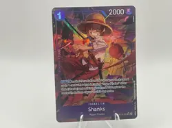 2025 One Piece Shanks OP13-065 Alt Art SR Carrying on His Will Holo Foil - Image 1