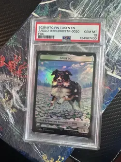 MTG Angelo / Darkstar #0019 #0020 FOIL Extended Art Final Fantasy Legendary Dog - Image 1