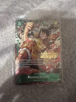 One Piece CCG Monkey.D.Luffy Sealed Winner Promo - Image 1