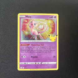Mew 11/25 Holo 25th Anniversary Celebrations Pokemon Card - Image 1