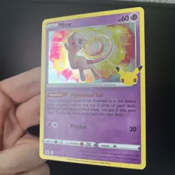Mew 11/25 Holo 25th Anniversary Celebrations Pokemon Card - Image 3