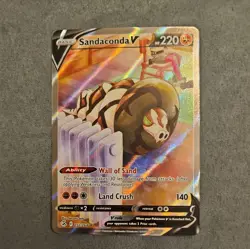 Pokemon TCG Sandaconda v Fusion Strike Holo Full Art Ultra Rare Card 252/264 - Image 1