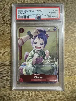 Otama Op01-006 2023 Offline Regional Participant Psa 10 Promo One Piece Card Tcg - Image 1