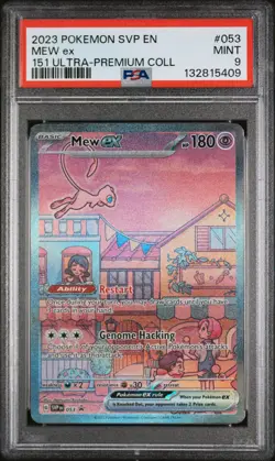 2023 Pokemon 151 SVP EN MEW ex Ultra Premium Collection UPC Card #053 PSA 9 - Image 1