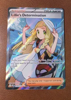 Pokemon TCG Mega Evolution Lillie’s Determination Full Art Trainer Card 169/132 - Image 1