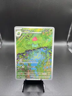 Pokemon TCG Ivysaur Scarlet Violet-151 Holo Card 167/165 IR English - Image 1