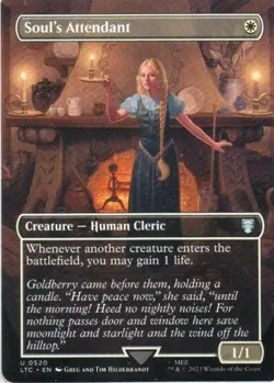 MTG: The Lord of the Rings Commander: Soul's Attendant: Lightly Played Condition - Image 1