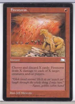 One (1) MTG Firestorm Played Weatherlight - Image 1