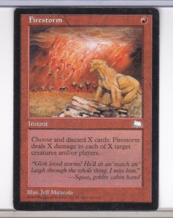 One (1) MTG Firestorm Played Weatherlight - Image 2