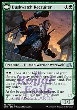 Duskwatch Recruiter / Krallenhorde Howler 1x FOIL SOI MTG Shadows Over Innistrad - Image 1