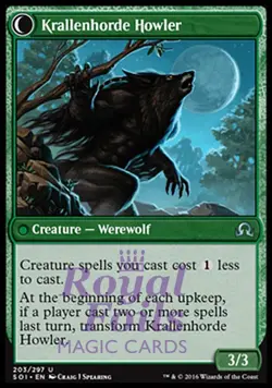 Duskwatch Recruiter / Krallenhorde Howler 1x FOIL SOI MTG Shadows Over Innistrad - Image 2