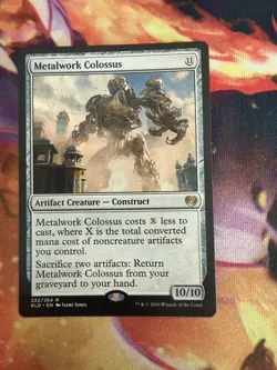 Wizards of the Coast MTG Metalwork Colossus Kaladesh Rare 222/264 LP - Image 1