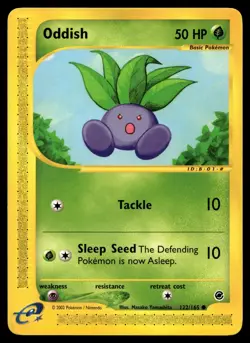ODDISH 122/165 COMMON EXPEDITION BASE SET POKEMON - Image 1