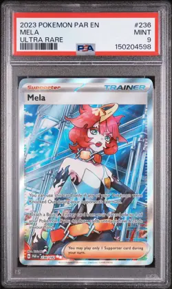 PSA 9 MINT 2023 POKEMON PAR EN MELA #236 ULTRA RARE - Image 1