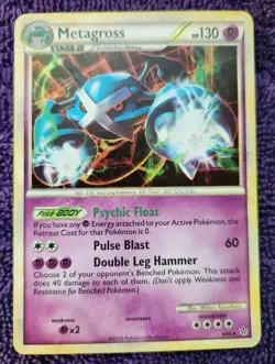 Metagross 4/95 HS Unleashed Holo Rare Pokemon *NICE* - Image 1