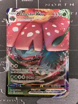 Pokemon TCG Venusaur VMAX SWSH102 Full Art Holo Black Star Promo - Image 1