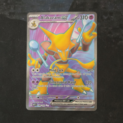Pokemon TCG Alakazam ex 188/165 SV Scarlet & Violet 151 Ultra Rare Holo EN - Image 1