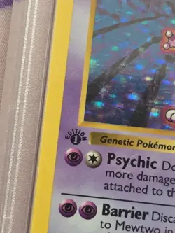1999 Pokemon Base Set Mewtwo 1st Edition Shadowless 10/102 PSA 5 EX - Image 3