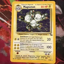Magneton 11/62 Fossil Holo Rare Pokemon TCG HP - Image 4