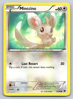 Minccino 84/98 Common Emerging Powers Pokemon Lightly Played - Image 1