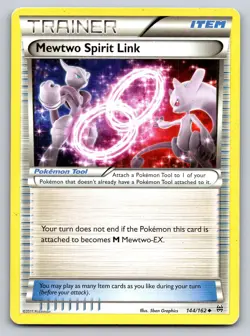 Mewtwo Spirit Link 144/162 Uncommon BREAKthrough Pokemon Near Mint - Image 1
