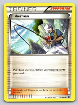Fisherman 136/162 Uncommon BREAKthrough Pokemon Near Mint - Image 1