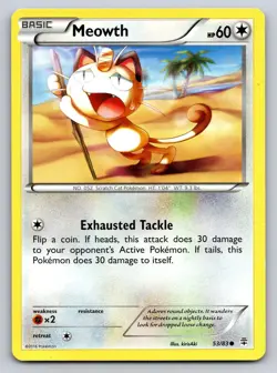 Meowth 53/83 Common Generations Pokemon Lightly Played - Image 1