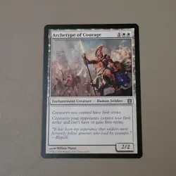 ARCHETYPE OF COURAGE MTG BORN OF THE GODS #4 REGULAR - Image 1