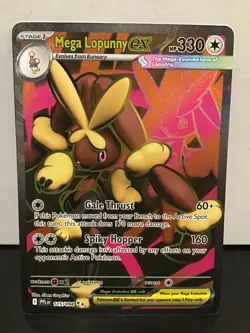 Mega Lopunny ex 115/094 Pokemon Phantasmal Flames Double Rare Full Art - Image 1