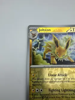 Pokemon Reverse Holo Jolteon SV: Scarlet & Violet 151 135/165 NM English - Image 2