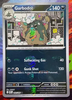 GARBODOR (MASTER BALL PATTERN) 060/086 - POKEMON WHITE FLARE HOLO - LP UNCOMMON - Image 1