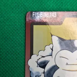 Snorlax FILE No. 143 Bandai Carddass Series 3-4 Japanese Pokemon LP - Image 5