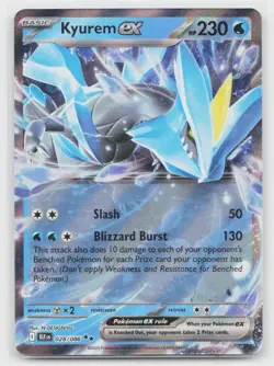 Kyurem ex 028/086 Holo Double Rare Black Bolt Pokemon Near Mint - Image 1