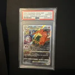 2022 POKEMON SWSH BLACK STAR PROMO #262 FULL ART/CHARIZARD VSTAR PSA 10 - Image 1