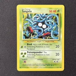 Tangela 66/102 Base Set 4th Print Pokemon Card - Image 2