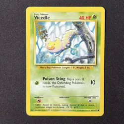 Weedle 69/102 Base Set 4th Print Pokemon Card - Image 2