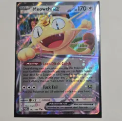Pokemon TCG Meowth ex 062/088 Holo 170 HP PT 2026 - Image 1