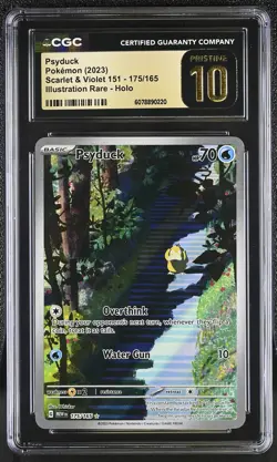 Pokemon GRADED Psyduck 175/165 Scarlet & Violet 151 IR PRISTINE 10 CGC ENGLISH - Image 1