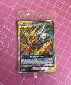 Pokemon TCG Moltres Zapdos Articuno GX SM210 Stained Glass Promos Holo Sealed - Image 1