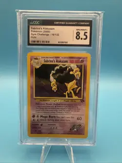 2000 Pokemon Gym Challenge Sabrina’s Alakazam 16/132 CGC 8.5 🔥 - Image 1