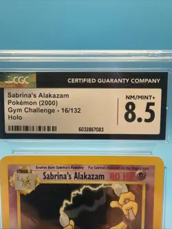 2000 Pokemon Gym Challenge Sabrina’s Alakazam 16/132 CGC 8.5 🔥 - Image 3