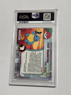 2000 TOPPS CHROME POKEMON T.V. SPECTRA #7 SQUIRTLE PSA 9 - Image 2