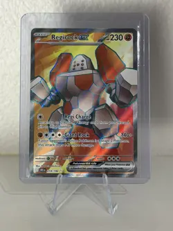 REGIROCK EX 214/182 ULTRA RARE DESTINED RIVALS POKEMON NEAR MINT - Image 1
