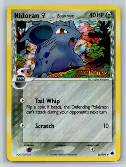 2006 Pokemon Dragon Frontiers Nidoran #56/101 Holo - Image 1