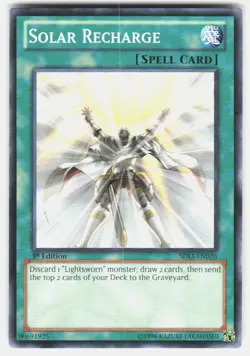 Solar Recharge SDLI-EN026 Structure Deck: Realm of Light Yu-Gi-Oh LP - Image 2