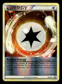 Rescue Energy 90/102 Reverse Holo HGSS Triumphant Pokemon Card - 2 - Image 1