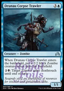 Drunau Corpse Trawler 4x FOIL SOI MTG Shadows Over Innistrad Uncommon MINT blue - Image 1